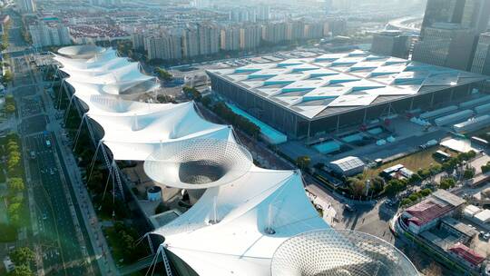 上海世博展览馆世博源航拍【4K60】