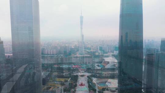 广州城市都市圈一线建筑标志延时风景 (5)