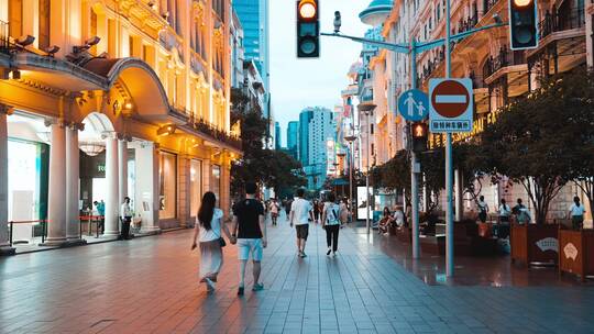 南京路步行街夜景