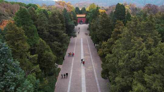 南京中山陵航拍