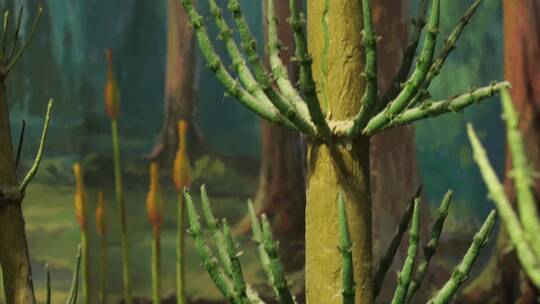 恐龙世纪远古植物模型