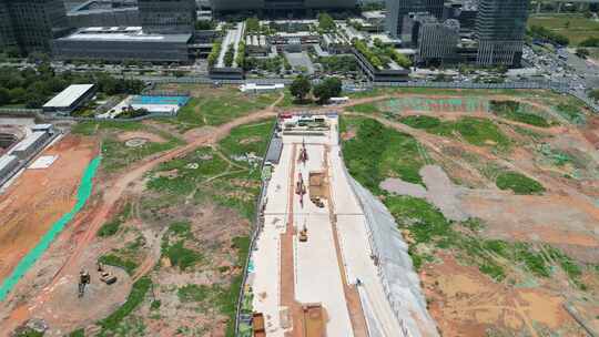 深圳北站超核项目，超核中心润府建筑工地