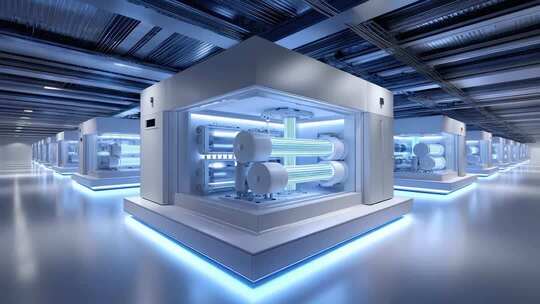 未来量子计算机阵列数据处理中心