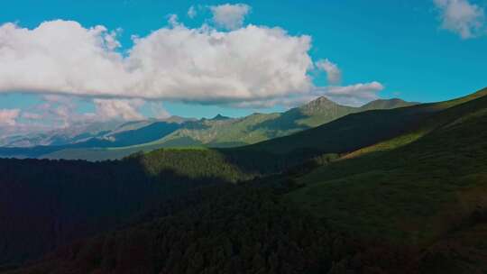 蓝天白云大海唯美风景实拍素材4K宽屏