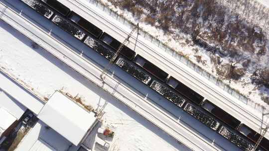 雪后 城市 雪 建筑  航拍