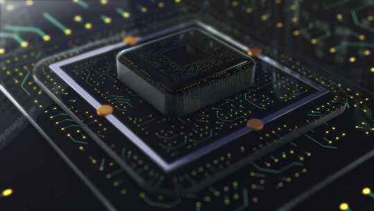 芯片 科技 人工智能 电路板视频素材模板下载