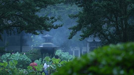 天台山国清寺建筑视频