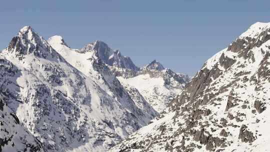 Grimsel，雪，山，冬天