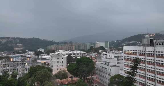 香港西贡区清晨航拍