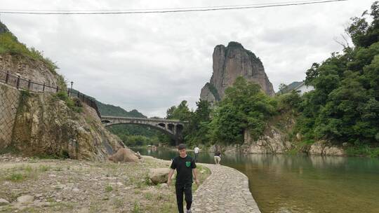 浙江温州楠溪江景区石桅岩