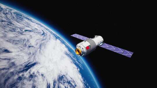 中国空间站 天宫一号 探月视频素材模板下载