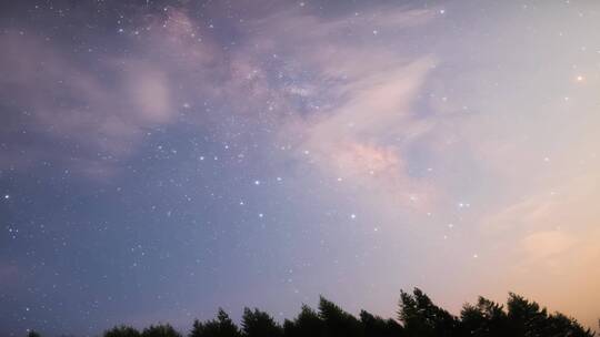 4k星空夜景延时