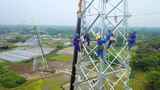 航拍电力建设高清在线视频素材下载