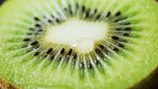 绿心猕猴桃微距特写