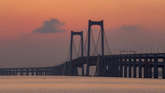 大连跨海大桥 日出