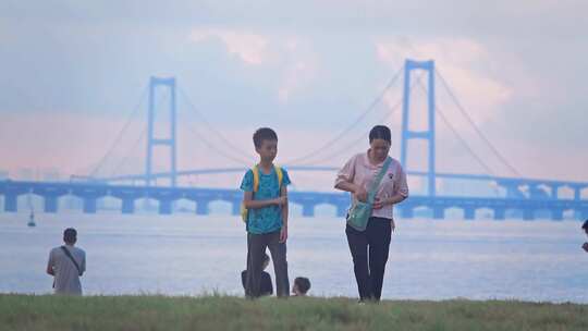 深中通道跨海大桥航拍