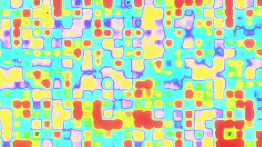 颜色混合、气候气流或热成像仪背景3d渲染