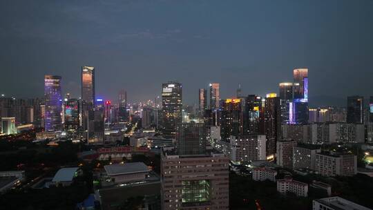 深圳 深圳夜景 夜景 航拍 科技园