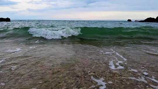 自然风光大海海水海浪视频