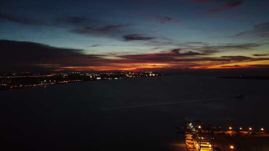 海南海口夜景风光