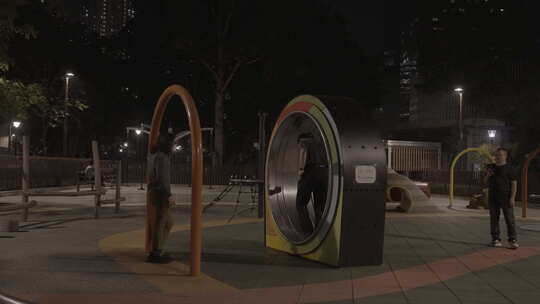 香港九龙四美街城市公园视频素材模板下载