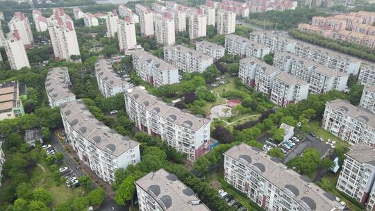 上海浦江镇江月路景舒苑 小区全景4K航拍