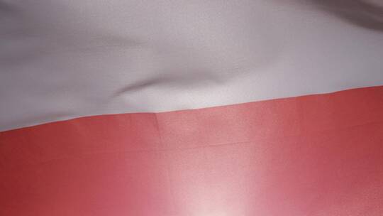 特写工作室拍摄波兰国旗视频素材模板下载