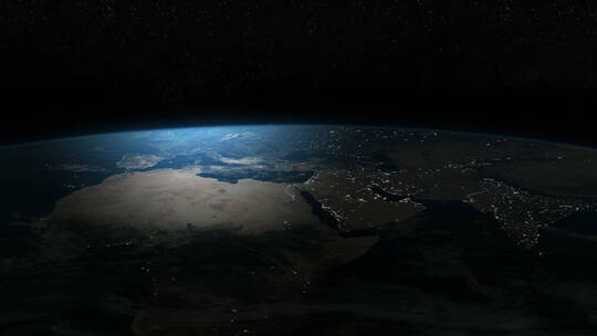 夜空中的地球视频素材模板下载