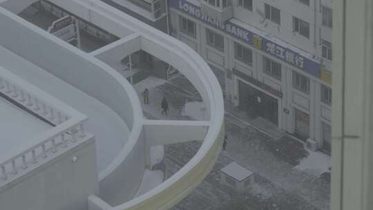 黑龙江牡丹江市城市建筑航拍视频素材模板下载