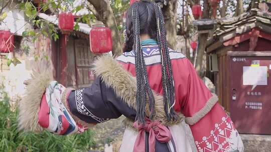 4K云南藏服姑娘藏族文化魅力