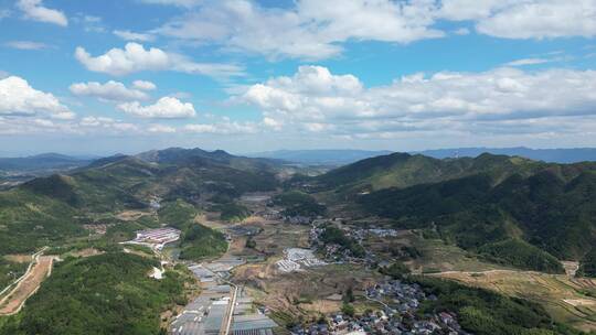 南方丘陵乡村农业种植农田航拍