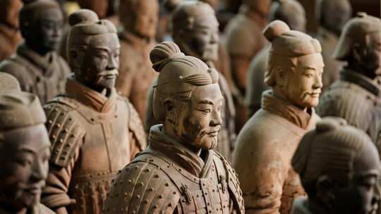 秦始皇陵兵马俑ai素材原创