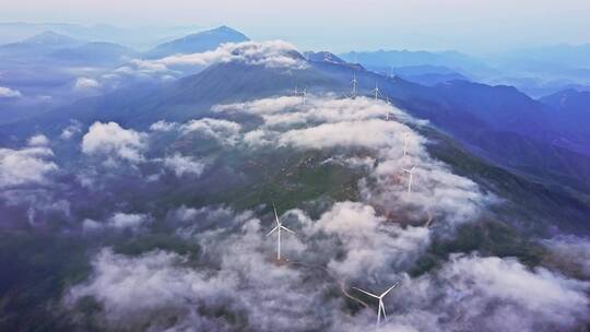 江西高山风力发电机群