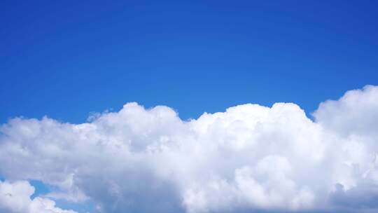 云朵延时天空蓝天白云夏日晴朗天空云层流动