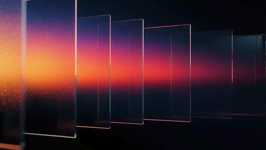 抽象几何空间光影简约艺术背景视频