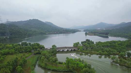 杭州湘湖风景航拍