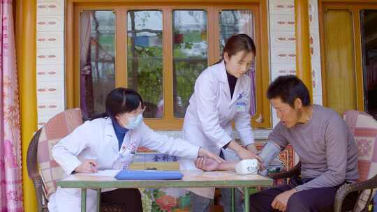 援藏医疗 卫生乡村服务_视频素材模板下载