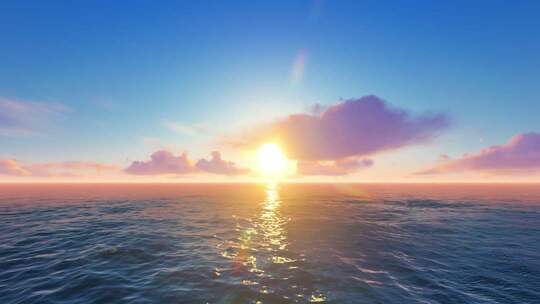 日出、云海、车流、城市