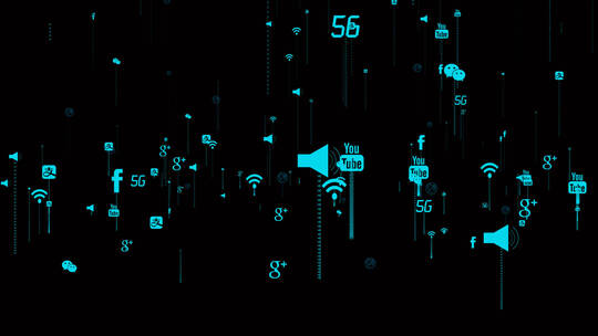 【原创带通道】信息科技5g互联网图标元素