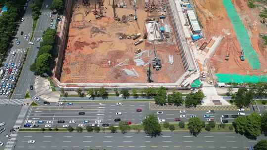 深圳北站超核项目，超核中心润府建筑工地