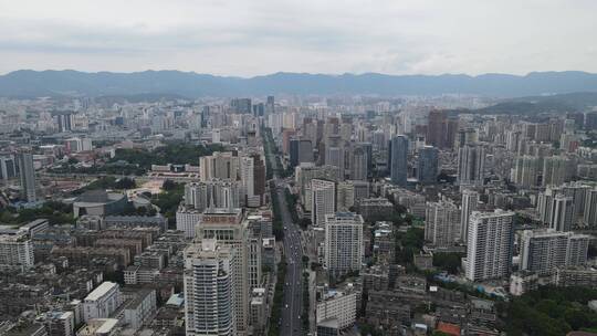 航拍福州，福建建设，城市风光