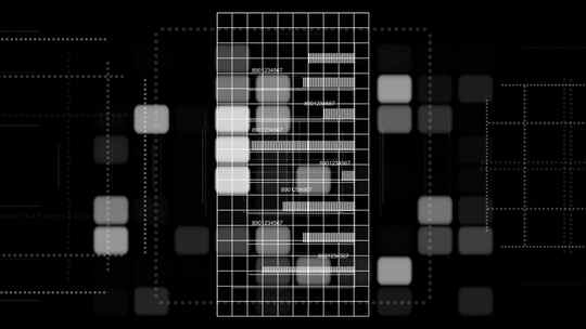 黑白科技感线条网格特效
