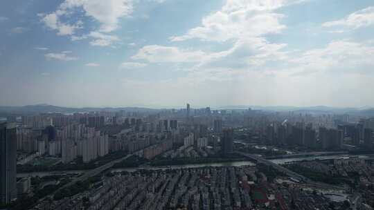 江苏无锡城市风光三阳广场航拍视频素材模板下载