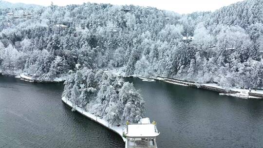 江西九江庐山风景区冬季雪景风光