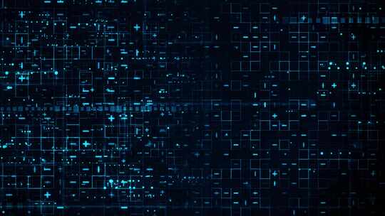 科技感线条网格特效