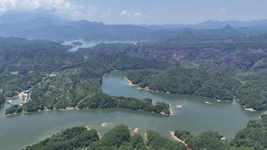 祖国壮丽山河青山绿水泰宁大金湖航拍