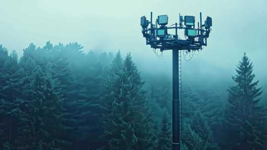 森林中的信号塔