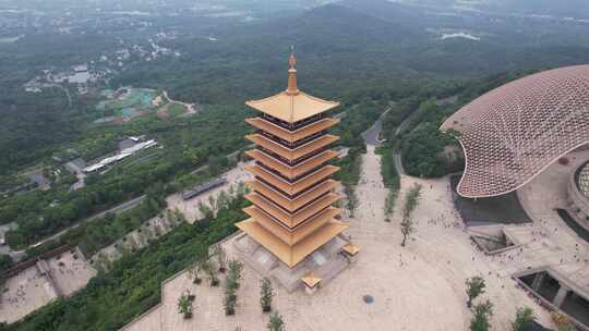 江苏南京牛首山景区航拍