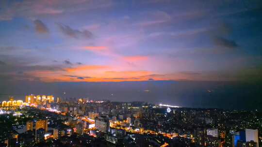 夏天 晚霞 云层 黄昏 日落 天空 海南 空镜