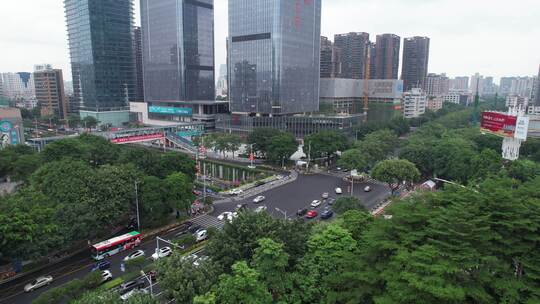 佛山禅城区交通建筑航拍